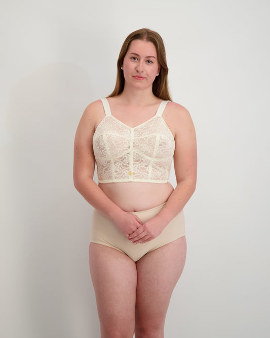 Lace of Grandeur Wirefree Longline Bra
