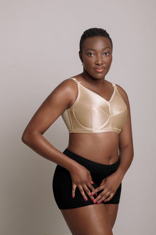 Kaye Larcky - 4002 Mighty Minimizer Bra, Lace Bra for Daily Wear,  Figure-Hugging Padded Bra for Smaller Appearance, Minimizer Full Coverage  Bra